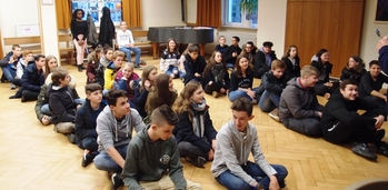 Die Firmbewerber in Aktion
